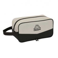 Safta Kappa Grey Zapatillero - Asa Lateral - 6L - Ligero y Resistente - Organiza Calzado - 290x140x150mm - Color Negro y Gris