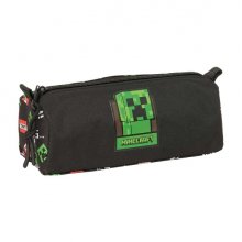 Safta Minecraft Portatodo - Cremallera - 1.20L - 210x70x80mm - Color Negro