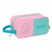Safta Benetton Dolce Zapatillero - Asa Lateral - 6L - Resistente - Facil de Transportar - 290x140x150mm - Color Rosa Pastel