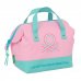 Safta Benetton Dolce Neceser de 5.8L - Cremallera - Asa Lateral - Interior Forrado - 265x125x175mm - Color Rosa Pastel