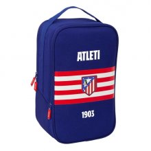 Safta Atletico de Madrid Zapatillero Doble - Bolsillo Interior de Velcro - Compartimento Trasero con Cremallera - Asa de Mano - 21x36x16cm - Color Azul Marino Safta Atletico de Madrid Zapatillero Doble - Bolsillo Interior de Velcro - Compartimento Trasero con Cremallera - Asa de Mano - 21x36x16cm - Color Azul Marino