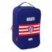 Safta Atletico de Madrid Zapatillero Doble - Bolsillo Interior de Velcro - Compartimento Trasero con Cremallera - Asa de Mano - 21x36x16cm - Color Azul Marino
