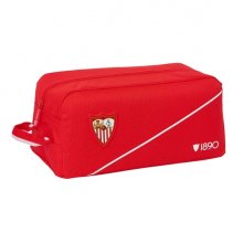 Safta Sevilla FC Zapatillero - Capacidad 9L - Asa de Mano Lateral - 34x15x18cm - Color Rojo