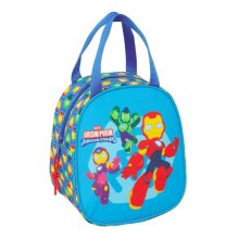 Safta Iron Man Neceser Termo de 5.85L - Interior Forrado en Aluminio - Asa Superior - 190x140x220mm - Color Azul