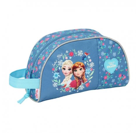 Safta Frozen Neceser de 3.75L - Cremallera - Asa Lateral - Adapatable a Carro - Bolsillo Interior - 260x90x160mm - Color Azul