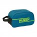 Safta Munich Land Neceser de 5L - Cremallera - Asa Lateral - Adapatable a Carro - 260x120x150mm - Color Azul Oscuro