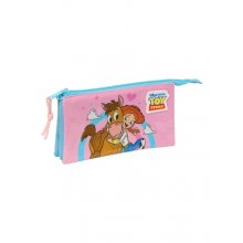 Safta Jessie Portatodo - 3 Compartimentos con Cremalleras - Bolsillo Interior - 0.6L - 220x30x120mm - Color Rosa