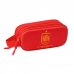 Safta Seleccion Espanola de Futbol Portatodo 3D - 2 Compartimentos con Cremallera - Asa Lateral - Capacidad 1L - 21x8x6cm - Color Rojo