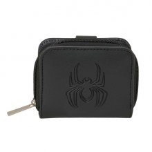 Safta Spider-Man Monedero con Billetera - Compartimento para Billetes y Tarjetas - Cierre con Solapa Imantada - Compartimento con Cremallera - 0.10L - 110x20x95mm - Color Negro