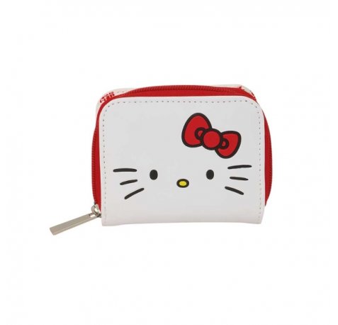 Safta Hello Kitty Monedero con Billetera - Compartimento para Billetes y Tarjetas - Cierre con Iman - Compartimento para Monedas - 0.10L - 110x20x95mm - Color Blanco