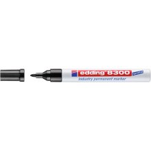 Edding 8300 Rotulador Permanente Industrial - Punta Redonda 1.5-3mm - Tinta Resistente al Desgaste, Roce y Luz - Color Negro (10 uds) Edding 8300 Rotulador Permanente Industrial - Punta Redonda 1.5-3mm - Tinta Resistente al Desgaste, Roce y Luz - Color Negro (10 uds)
