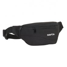 Safta Bolsa de Cintura - Cremallera - Cintas Ajustables - 2.49L - 230x90x120mm - Color Negro