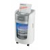 Leitz IQ OptiMax Home Office 225 Destructora de Papel Manual DIN P5 - Destruye hasta 6 Hojas - Tiempo de Funcionamiento Continuo 20m - Papelera de 15L con Tecnologia de Giro - Color Blanco/Gris