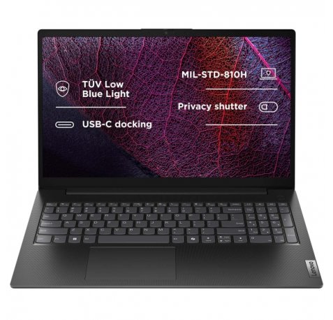 Lenovo V15 G5 IRL Portatil 15.6" Intel Core 5 120U - 8GB - 512GB SSD - Windows 11 Home - Color Negro - Teclado QWERTY (ES)