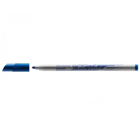 Bic Velleda 1721 Rotulador para Pizarra - Punta Fina - Trazo de 1.5mm - Borrado Optimo - Color Azul (24 uds)