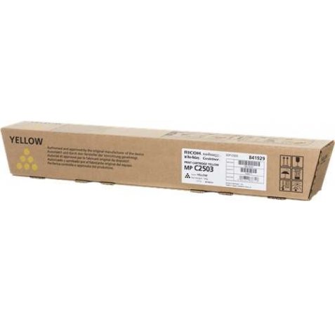 Ricoh Aficio MP-C2503SP / MP-C2003SP / MP-C2011SP Amarillo Cartucho de Toner Original - 841929
