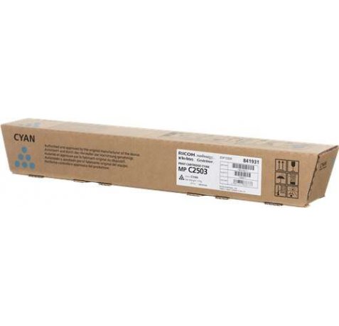 Ricoh Aficio MP-C2503SP / MP-C2003SP / MP-C2011SP Cyan Cartucho de Toner Original - 841931