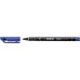 Stabilo OHPen Rotulador Permanente - Punta Fina - Trazo de 0.7mm - Agarre Antideslizante - Tapon Ventilado - Color Azul (10 uds)