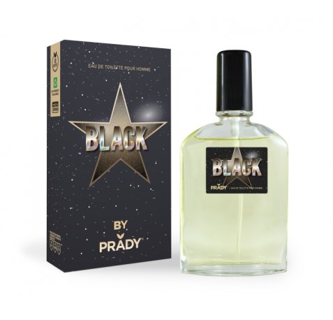 Prady Colonia de Hombre Black - Frasco de 90 ml - Spray Pulverizador