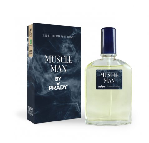 Prady Colonia de Hombre Muscle Man - Frasco de 90 ml - Spray Pulverizador