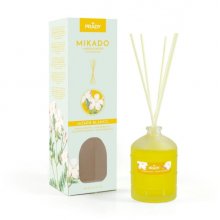 Prady Ambientador Mikado Jazmin Blanco - Frasco de Cristal 100 ml y Varitas Difusoras Prady Ambientador Mikado Jazmin Blanco - Frasco de Cristal 100 ml y Varitas Difusoras