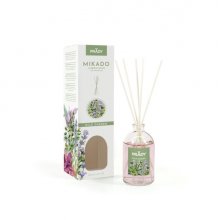 Prady Ambientador Mikado Wild Garden - Frasco de Cristal 100 ml y Varitas Difusoras
