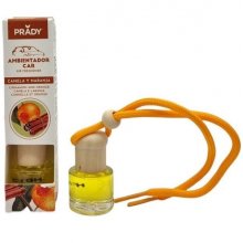 Prady Ambientador Coche Canela y Naranja - Frasco de Cristal 6 ml y Cuerda para Espejo Retrovisor Prady Ambientador Coche Canela y Naranja - Frasco de Cristal 6 ml y Cuerda para Espejo Retrovisor