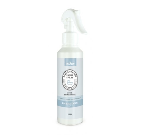 Prady Ambientador Home Spray Neutralizador de Olores Para BaÃ±o - Frasco de 220 ml - Spray Pulverizador