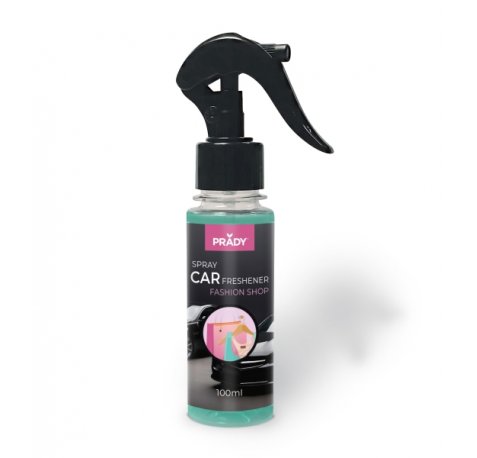 Prady Ambientador Coche Fashion Shop - Frasco de 100 ml - Spray Pulverizador