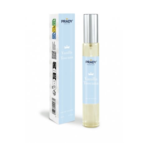 Prady Colonia Unisex Vanilla Toscana - Frasco de 33 ml - Spray Pulverizador