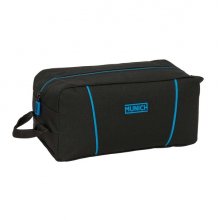 Safta Munich Road Zapatillero - Asa Lateral - 9L - Organiza Calzado - Resistente - Facil Transporte - 340x180x150mm - Color Negro