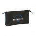 Safta Blackfit8 Underground Portatodo - 3 Compartimentos con Cremalleras - Bolsillo Interior - 0.60L - 220x30x120mm - Color Negro y Azul