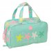 Safta Estrellas Neceser Rectangular - Organizadores con Compartimentos - Asas de Mano - Bolsillo Interior con Cremallera - Doble Tirador - 31x14x19cm - Color Verde