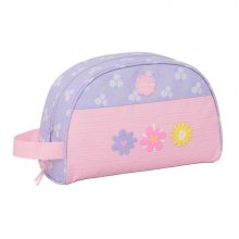 Safta Bouquet Neceser de 5L - Cremallera - Asa Lateral - Adapatable a Carro - Bolsillo Interior - 280x100x180mm - Color Rosa Pastel