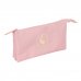 Safta el Ganso Basics Portatodo - 3 Compartimentos con Cremallera - Bolsillo Interior Central - 22x12x3cm - Color Rosa