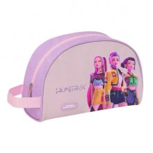 Safta K-Pop Demon Hunters Iconic Neceser - Adaptable a Carro - Asa de Mano Lateral - Bolsillo Interior con Cremallera - 28x18x10cm - Color Lavanda