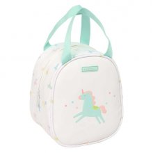 Safta Unicornio Neceser Termo de 5.85L - Interior Forrado en Aluminio - Asa Superior - 190x140x220mm - Color Blanco