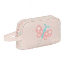 Safta Mariposa Portadesayunos Termico de 1.7L - Interior Forrado en Aluminio - 215x65x120mm - Color Rosa Pastel