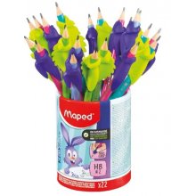 Maped Kidy Lern Bote con 22 Lapices de Grafito 2HB + Guias para Dedos - 2 Modelos Camaleon y Conejo - Apta para la Mayoria de Lapices - Para Alumnos de 3 a 7 Años Maped Kidy Lern Bote con 22 Lapices de Grafito 2HB + Guias para Dedos - 2 Modelos Camaleon y Conejo - Apta para la Mayoria de Lapices - Para Alumnos de 3 a 7 Años