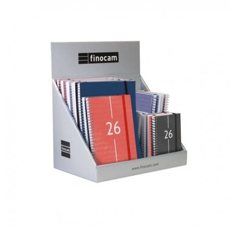 Finocam Pack de 25 Agendas Surtidas en Catalan - Anual 2026 - Semana Vista - Color Surtidos
