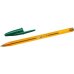 Bic Cristal Original Fine Boligrafo de Bola - Punta Redonda de 0.8mm - Trazo de 0.30mm - Tinta con Base de Aceite - Translucido - Color Verde (50 uds)