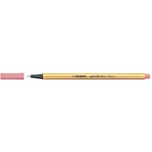 Stabilo Point 88 Rotulador de Punta Fina de Fibra - Trazo de 0.4 mm - Tinta con Base de Agua - Color Rojo Neon (10 uds)