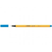 Stabilo Point 88 Rotulador de Punta Fina de Fibra - Trazo de 0.4 mm - Tinta con Base de Agua - Color Azul (10 uds)