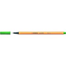 Stabilo Point 88 Rotulador de Punta Fina de Fibra - Trazo de 0.4 mm - Tinta con Base de Agua - Color Verde (10 uds)
