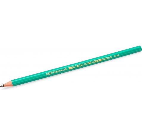 Bic Evolution Original Lapiz de Grafito Hexagonal - Mina HB Ultrarresistente - Sin Madera - No se Astilla (12 uds)
