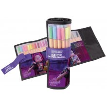 Stabilo Point 88 K-Pop Demon Hunter Pack Enrollable con 25 Rotuladores de Punta Fina de Fibra - Trazo de 0.4 mm - Tinta con Base de Agua - Colores Surtidos