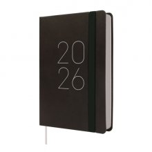 Finocam Flexi Lisa Agenda en Catalan - Anual 2026 - Tapa Blanda - Formato F4 - 120x23x172mm - 1 Dia por Pagina - Color Negro