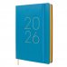 Finocam Flexi Lisa Agenda en Catalan - Anual 2026 - Tapa Blanda - Formato FA5 - 151x23x214mm - 1 Dia por Pagina - Color Azul