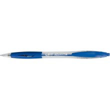 Bic Atlantis Classic Boligrafo Retractil - Punta de 1mm - Cuerpo Transparente con Grip - Color Azul (12 uds)