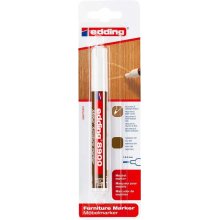 Edding 8900 Rotulador Permanente para Muebles - Punta Redonda 1.5-2mm - Resistente a la Luz - Secado Rapido - Color Nogal Claro Edding 8900 Rotulador Permanente para Muebles - Punta Redonda 1.5-2mm - Resistente a la Luz - Secado Rapido - Color Nogal Claro